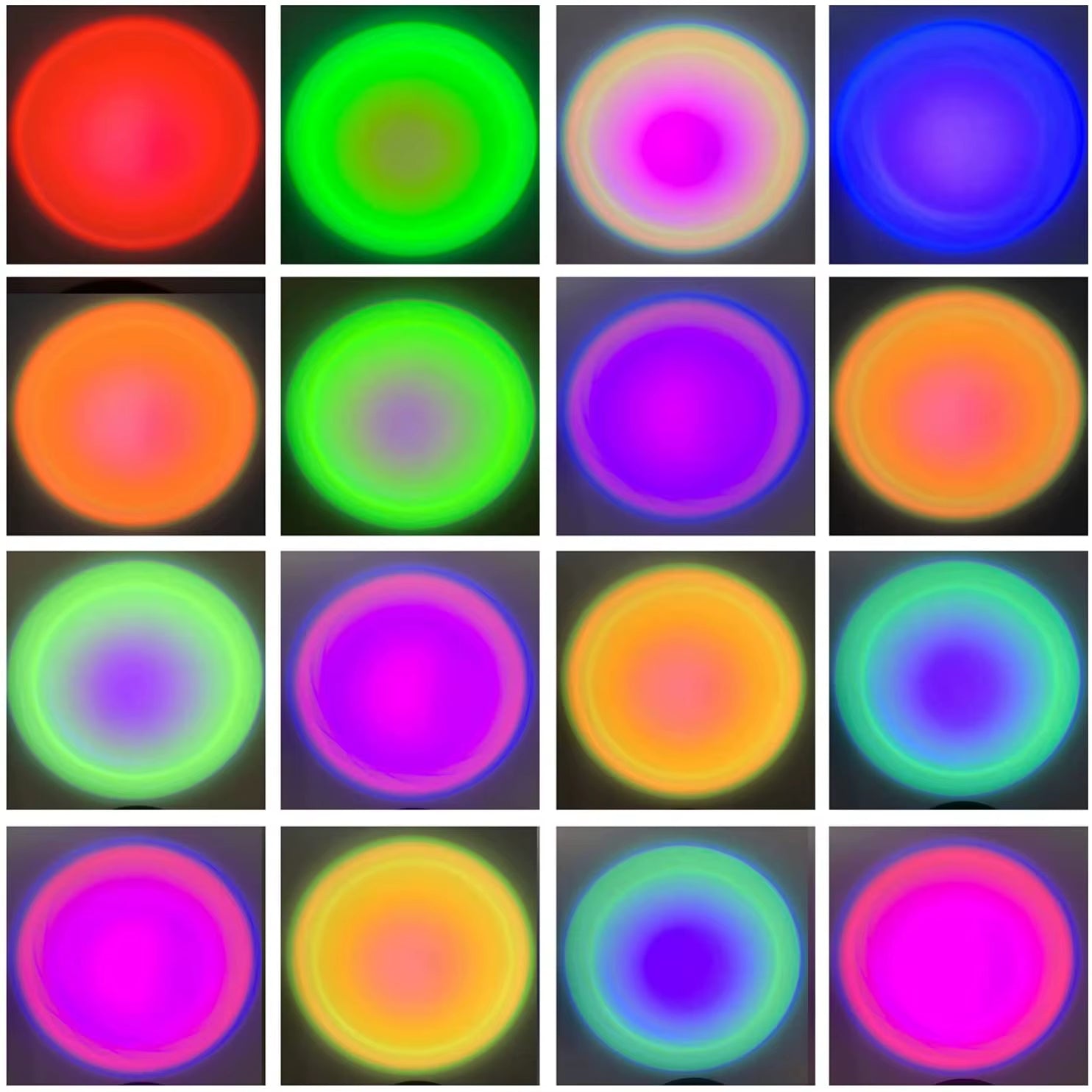 Smart Sunset Lamp - Bluetooth or Remote connection and LED technology. Perfect for Room or Photography